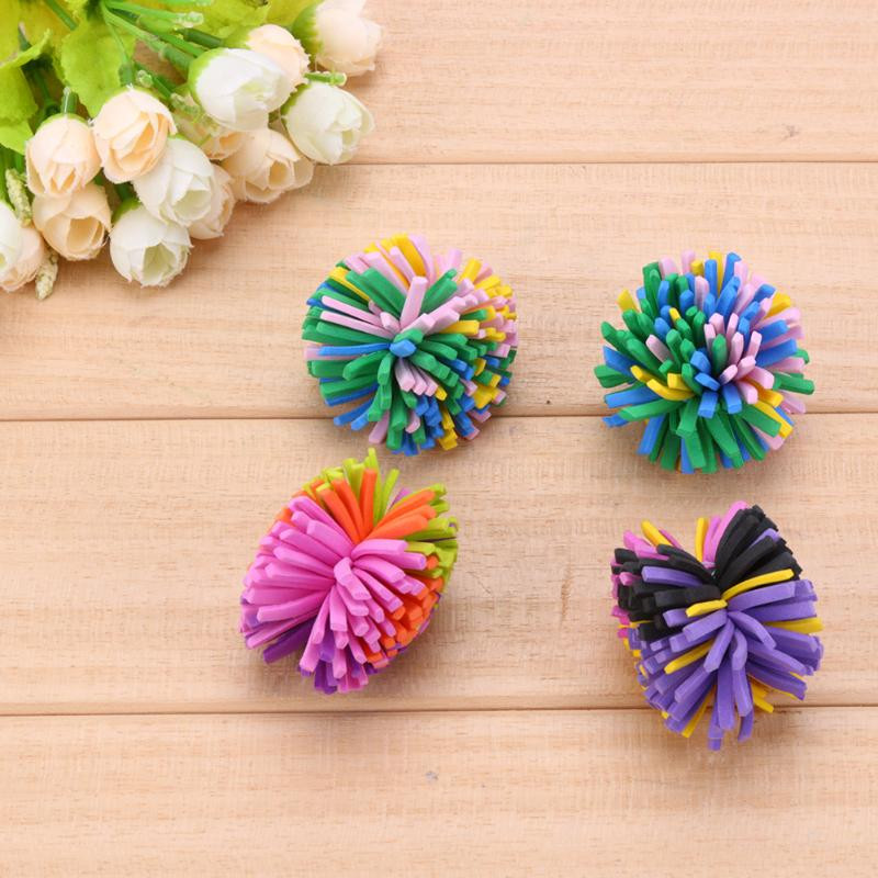 5kom/pak. Plastične šarene igračke za mačke Chew Chase Pet Ball Toys for Cat Kitten Funny Playing Bubble Ball Toy Nabavke za kućne ljubimce YH-460875