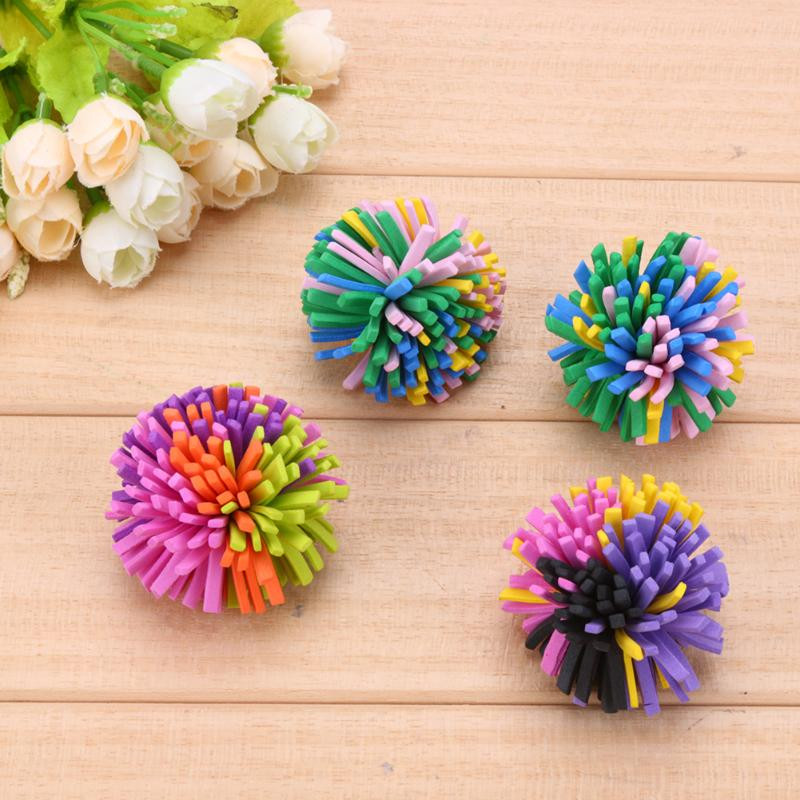 5kom/pak. Plastične šarene igračke za mačke Chew Chase Pet Ball Toys for Cat Kitten Funny Playing Bubble Ball Toy Nabavke za kućne ljubimce YH-460875