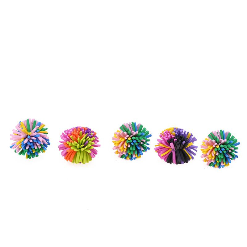 5kom/pak. Plastične šarene igračke za mačke Chew Chase Pet Ball Toys for Cat Kitten Funny Playing Bubble Ball Toy Nabavke za kućne ljubimce YH-460875