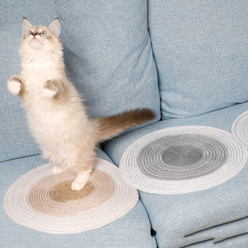 Suvine lemmikloomakassi kriimustus matt Käsitsi kootud kriimustuskindel puuvillane joon kassi lihvimismatt lemmikloomatooted