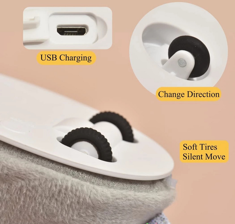 Interaktiivne kassimänguasi Elektroonilised hiired Lemmikloomamänguasjad kassidele, kes mängivad mängu Usb-taaslaetavad kassipoegade mänguasjad koos sulgedega kassitarvikutega