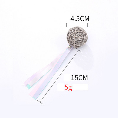 Αστείο παιχνίδι με μπάλες γάτας με καμπάνες Πολύχρωμα διαδραστικά προϊόντα κατοικίδιων για γατάκι Χαριτωμένα αξεσουάρ για γάτες με γατούλες Προμήθειες για κατοικίδια