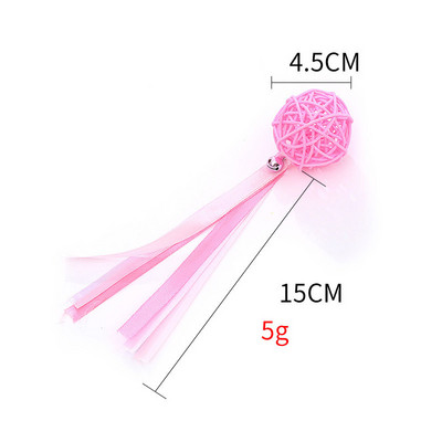 Αστείο παιχνίδι με μπάλες γάτας με καμπάνες Πολύχρωμα διαδραστικά προϊόντα κατοικίδιων για γατάκι Χαριτωμένα αξεσουάρ για γάτες με γατούλες Προμήθειες για κατοικίδια