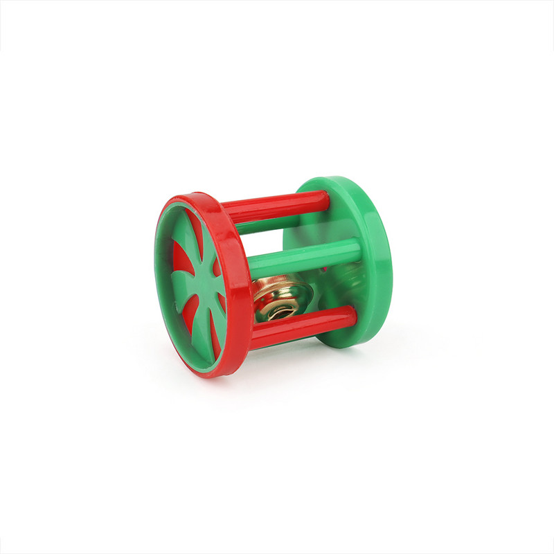 5 vnt. naminių gyvūnėlių plastikiniai cilindriniai žaislai katėms su mažu varpeliu, spalvingu dresuojamu naminių gyvūnėlių žaislu