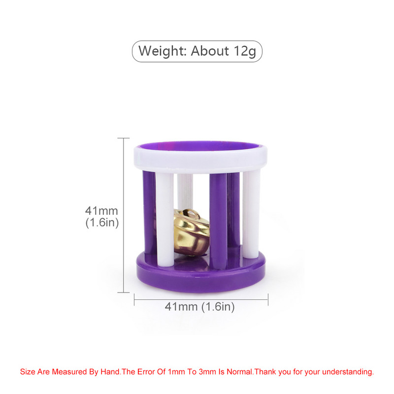 5 vnt. naminių gyvūnėlių plastikiniai cilindriniai žaislai katėms su mažu varpeliu, spalvingu dresuojamu naminių gyvūnėlių žaislu