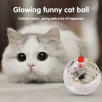 1/3 бр. Interactive Cat Ball Toy Flash Paranormal Equipment Toy Up Motion Balls Toy Light Pet Pet Flash Hunting Motion N3D9
