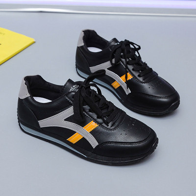 Casual γυναικεία sneakers από οικολογικό δέρμα - τριών χρωμάτων