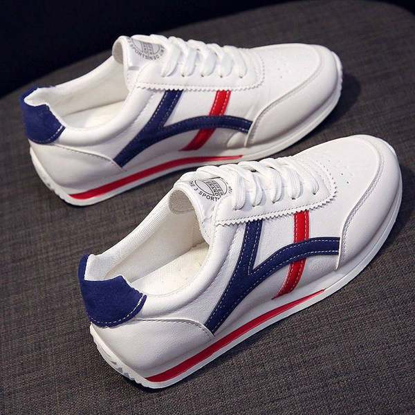 Casual γυναικεία sneakers από οικολογικό δέρμα - τριών χρωμάτων