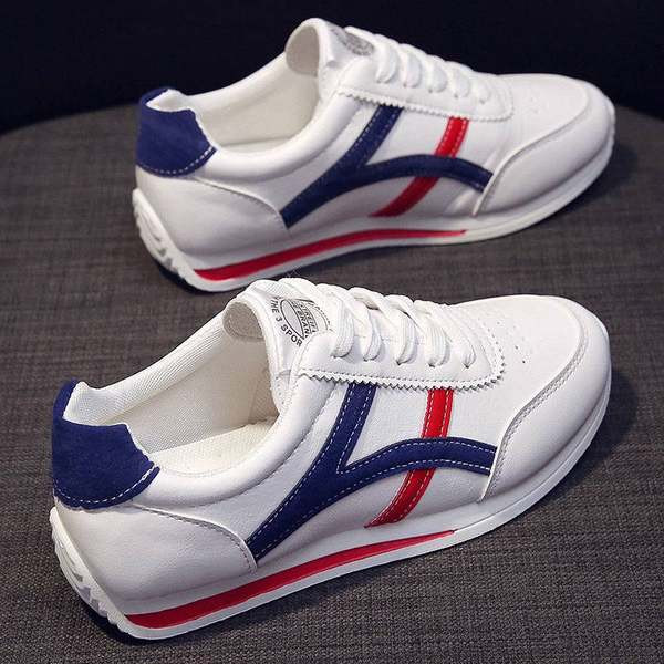 Casual γυναικεία sneakers από οικολογικό δέρμα - τριών χρωμάτων