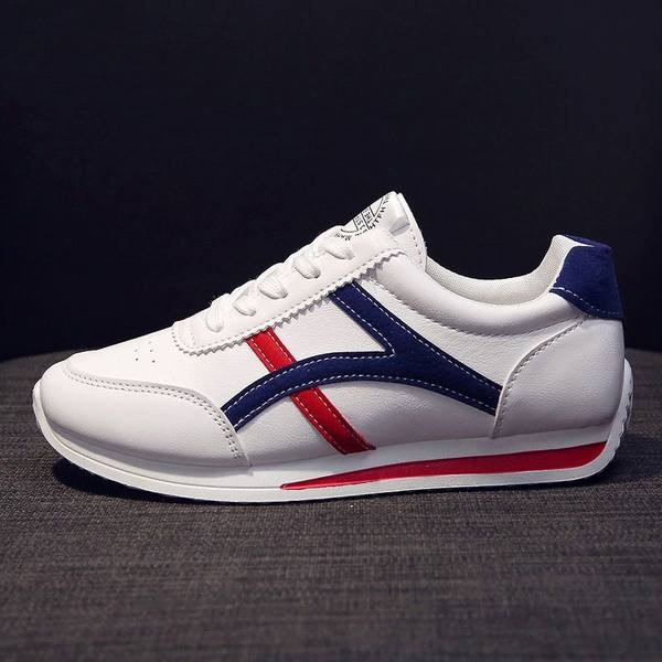 Casual γυναικεία sneakers από οικολογικό δέρμα - τριών χρωμάτων