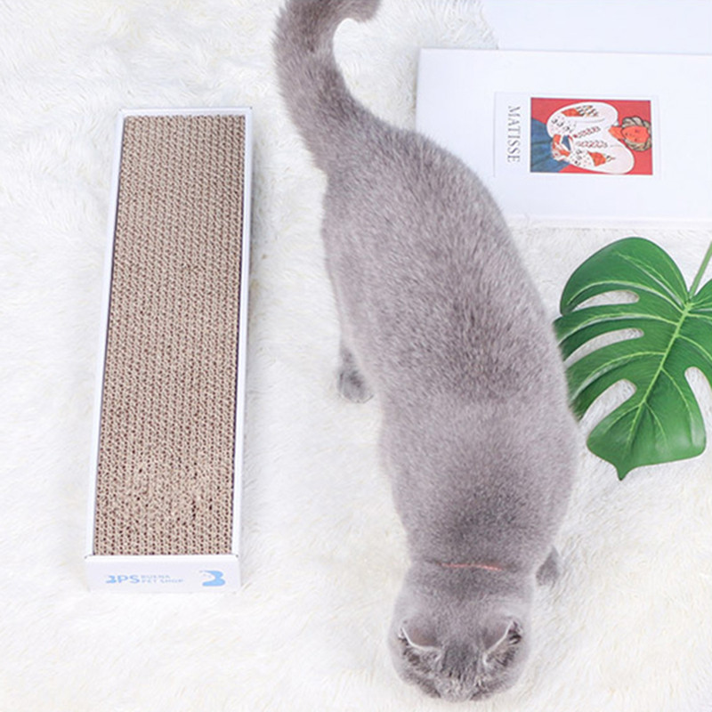 Placă de zgâriat pisici pentru animale de companie Hârtie ondulată Placă de zgârietură plată pentru pisici pentru zgârietură cu gheare din hârtie ondulată Jucării pentru mușcături Produse pentru animale de companie de dimensiuni mari