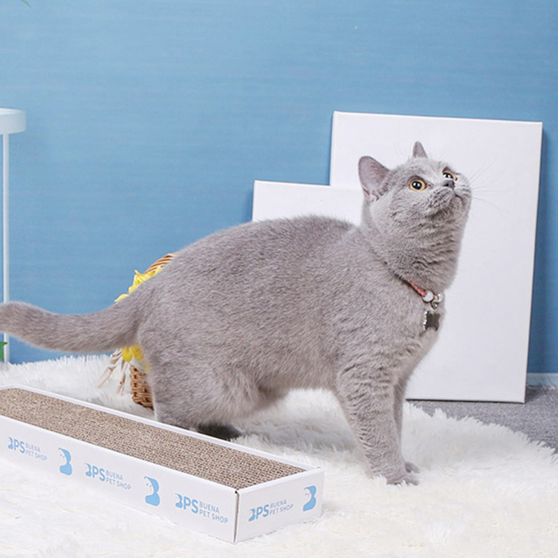 Placă de zgâriat pisici pentru animale de companie Hârtie ondulată Placă de zgârietură plată pentru pisici pentru zgârietură cu gheare din hârtie ondulată Jucării pentru mușcături Produse pentru animale de companie de dimensiuni mari