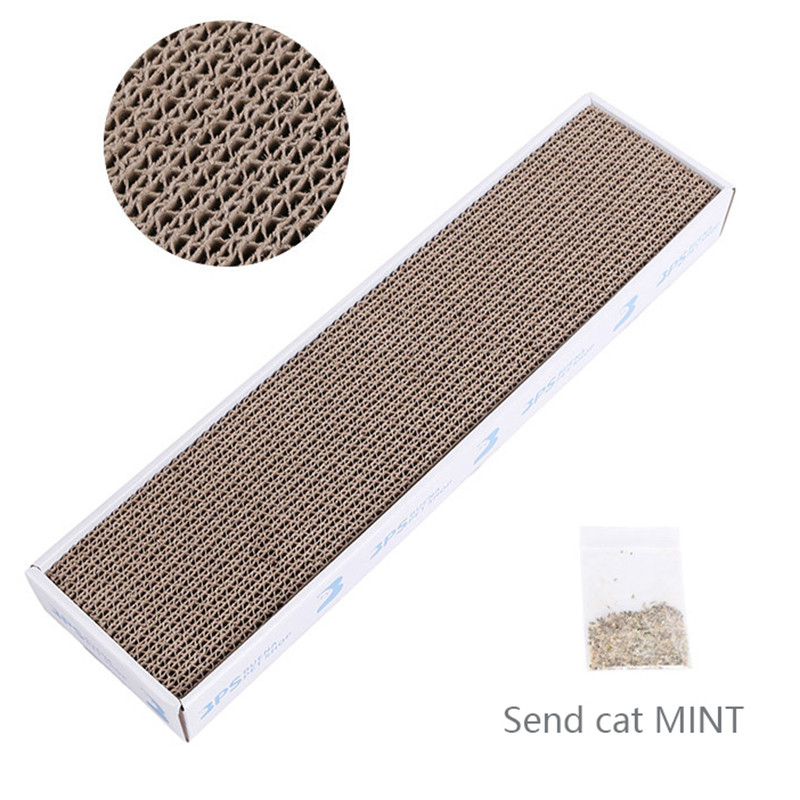 Placă de zgâriat pisici pentru animale de companie Hârtie ondulată Placă de zgârietură plată pentru pisici pentru zgârietură cu gheare din hârtie ondulată Jucării pentru mușcături Produse pentru animale de companie de dimensiuni mari