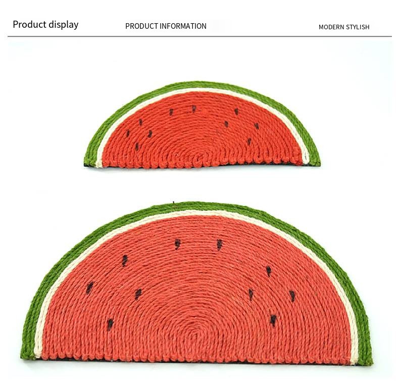 Daska za grebanje od lubenice od sisala Podloga za grebanje Igračka za mačke Kandža za brušenje