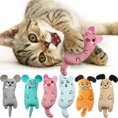 Χαριτωμένα παιχνίδια για γάτες Αστεία Διαδραστικά βελούδινα παιχνίδια για γάτες Μίνι Τρίξιμο δόντια Catnip Παιχνίδια Γατάκι που μασάει Squeaky παιχνίδι για κατοικίδια Αξεσουάρ