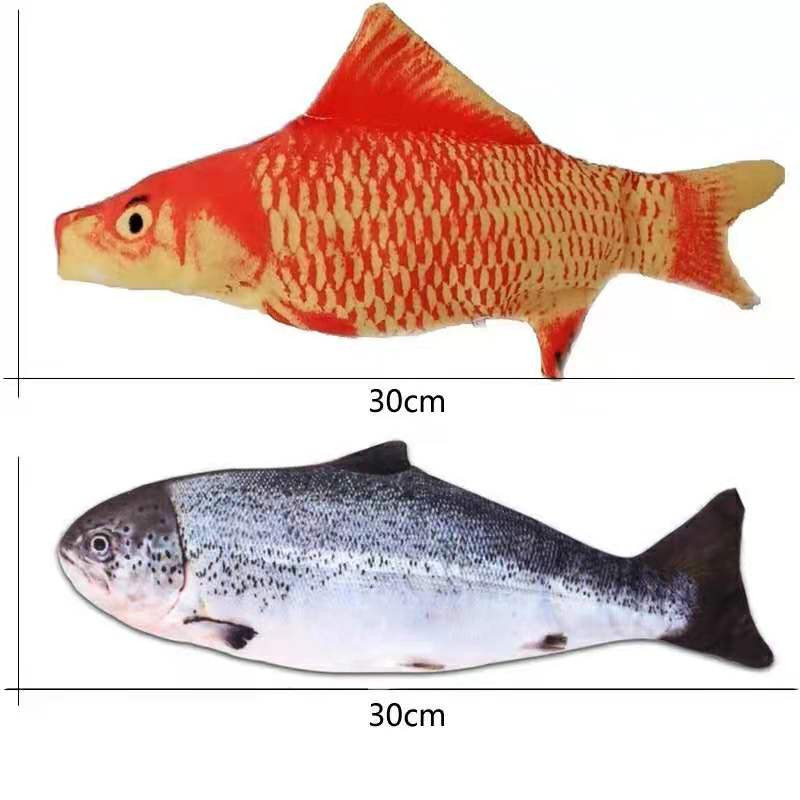 Kačių žaislai Elektrinės žuvytės su USB įkrovimu Integruota ličio baterija Imitacija Realistiški Pet Molar Interaktyvūs žaislai Naminių gyvūnėlių reikmenys
