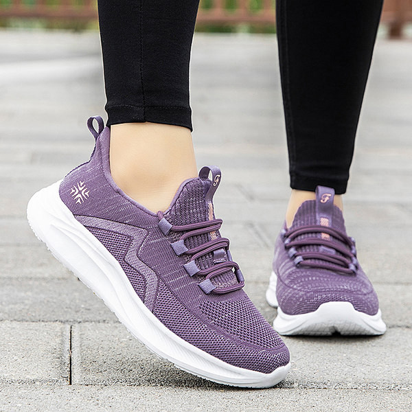 Ženske ležerne tekstilne sportske tenisice na vezanje