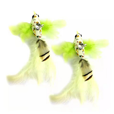 Simulare de pasăre, interactiv, amuzant, pisică, jucărie, pasăre cu pene blană, cu ventuză de clopot, pisică, jucărie, pisicuță, care se joacă, accesorii pentru animale de companie