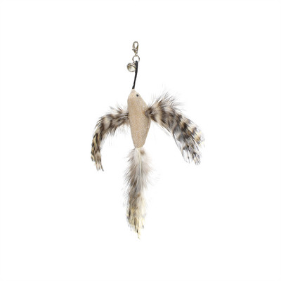 Simulare de pasăre interactivă pisică stick jucărie cu ventuză pasăre amuzantă cu pene pentru pisicuțe joaca urmărire exercițiu jucărie pentru pisici