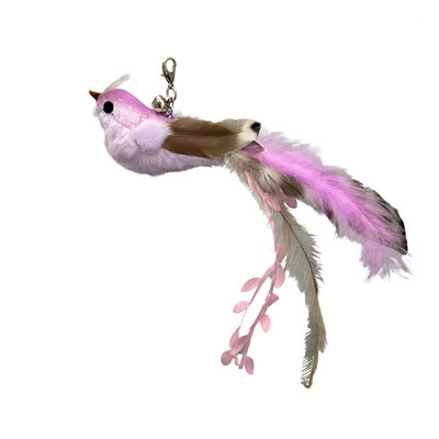 Simulare de pasăre interactivă pisică stick jucărie cu ventuză pasăre amuzantă cu pene pentru pisicuțe joaca urmărire exercițiu jucărie pentru pisici