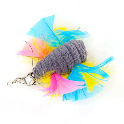 Simulare de pasăre interactivă pisică stick jucărie cu ventuză pasăre amuzantă cu pene pentru pisicuțe joaca urmărire exercițiu jucărie pentru pisici