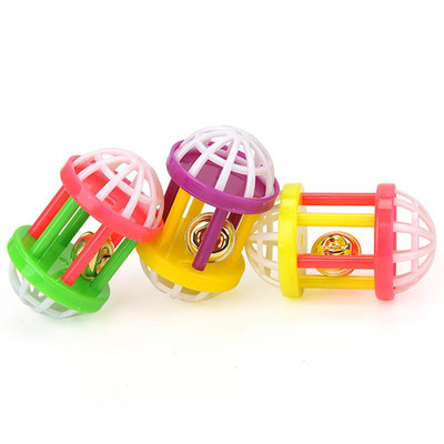 1Pc Cat Interactive Toy Stick Feather Wand With Small Bell Mouse Cage Toys Пластмасови Изкуствени Цветни Cat Teaser Toy Консумативи