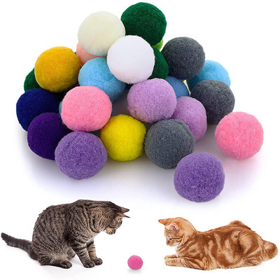 Kassipompoonid Värvilised kassimänguasjad toakassidele tagaajamiseks, plüüsist kratsivad kassipoegade närimismänguasjad, interaktiivsed mänguasjad kassidele