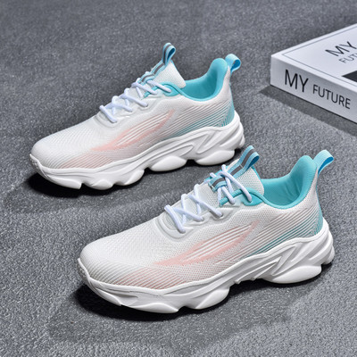 Ženske ležerne tenisice od tekstila na vezanje