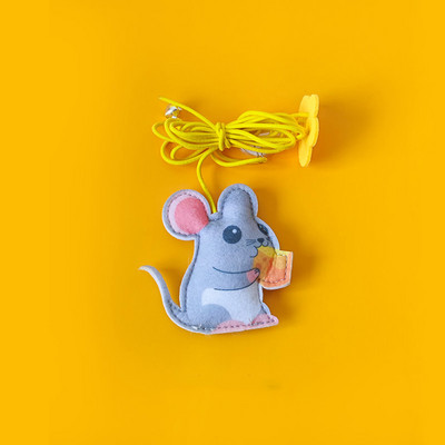 κρεμαστό αυτόματο διαδραστικό παιχνίδι γάτας Αστεία παιχνίδια ποντικιού Γάτα Ραβδί με κουδούνι Παιχνίδι για γατάκι Παίζοντας Ραβδί Παιχνιδιού Γάτα Προμήθειες