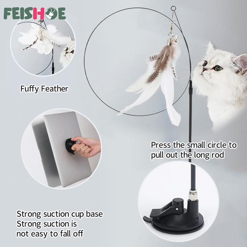 Interaktiivne kassimänguasi Naljakas kassipulgamänguasi, mis mängib näpuotsaga iminapa simulatsioonisule ja kelluke Juguetes Para Gatos