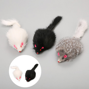 1PC False Mouse Cat Pet Toys Cat Longhaired Tail Mice Soft Fleece Funny Playing Toys For Cats Interactive Ball Cat Toy