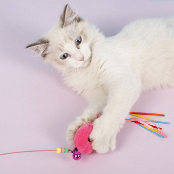 MIMICAREER Забавна котка Teaser Stick Toys Костюм за моделиране на пера Коте Играе Интерактивни упражнения Консумативи за обучение