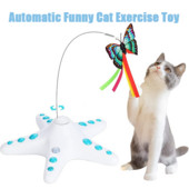 Elektronička igračka za mačke za kućne ljubimce Pametna automatska smiješna mačka Igračka za vježbu Leptir Mačji štap Interaktivna igračka Električne rotirajuće igračke za mače