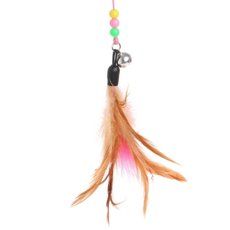 Boja Funny Cat Stick Toys Šareno pureće perje Tease Cat Stick Interaktivne igračke za kućne ljubimce za mačku koja se igra Igračka za kućne ljubimce