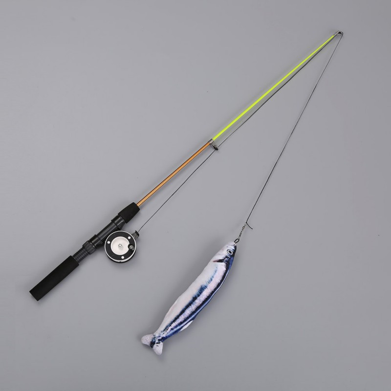 1PC Teaser Feather Toys Kitten Funny Retractable Štap Cat Wand Toys štap za pecanje Pet Cat Toys Interactive Stick Pribor za mačke