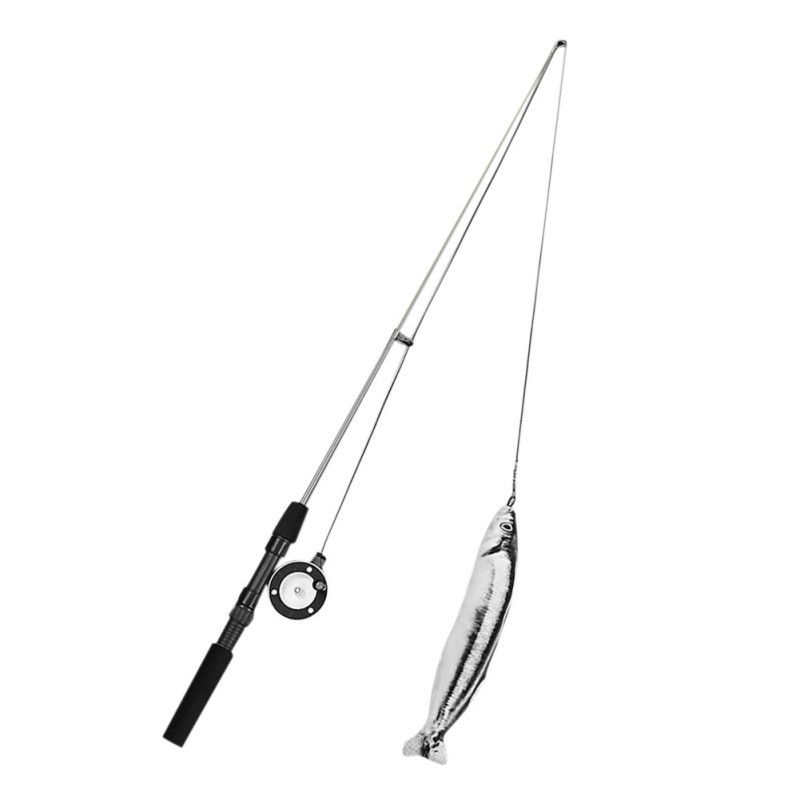 1PC Teaser Feather Toys Kitten Funny Retractable Štap Cat Wand Toys štap za pecanje Pet Cat Toys Interactive Stick Pribor za mačke