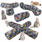 Pet Cat Tunnel Toys Sklopiva Pet Cat Kitty Training Interaktivna zabavna igračka za mačke Zec Animal Play Tunnel Tube