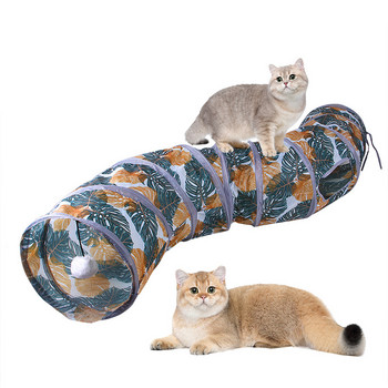 Pet Cat Tunnel Toys Сгъваема Pet Cat Kitty Training Интерактивна забавна играчка за котки Rabbit Animal Play Tunnel Tube