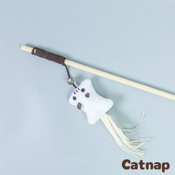 Играчка котка домашни любимци играчки аксесоари За котка Teaser Kitten Wand Sisal Ball Bell Feather Elastic String Wood Rod Stick Toys for cats