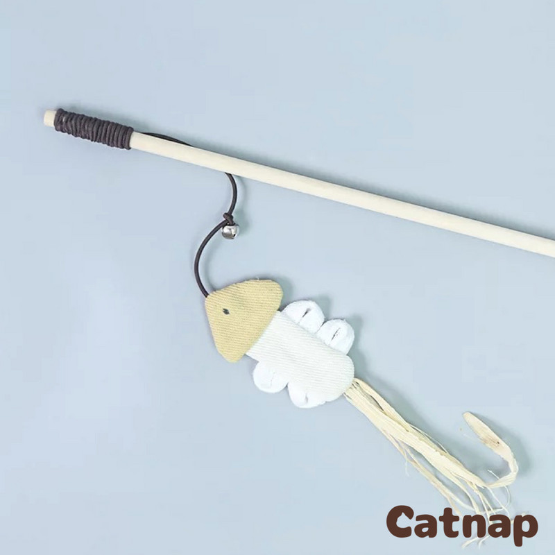 Παιχνίδι για γάτα κατοικίδια παιχνίδια αξεσουάρ Για γάτες Teaser Γατάκι Ραβδί Σιζάλ Μπαλάκι Κουδούνι Φτερό ελαστικό κορδόνι Ξύλινη ράβδο ραβδί Παιχνίδια για γάτες