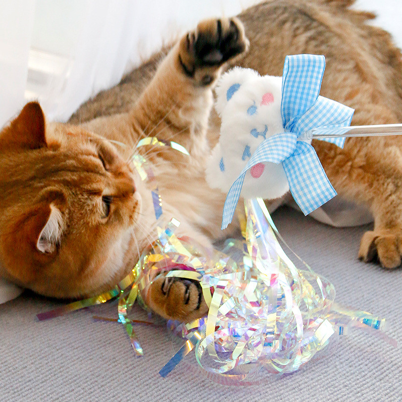 Mačka Igračka zadirkivanje Mačka Štap Dugi štap Medvjed Vrpca Resica Zvono zadirkivanje Mačka Štap Interaktivne igračke za mačke Interaktivne igračke za kućne ljubimce Mačići