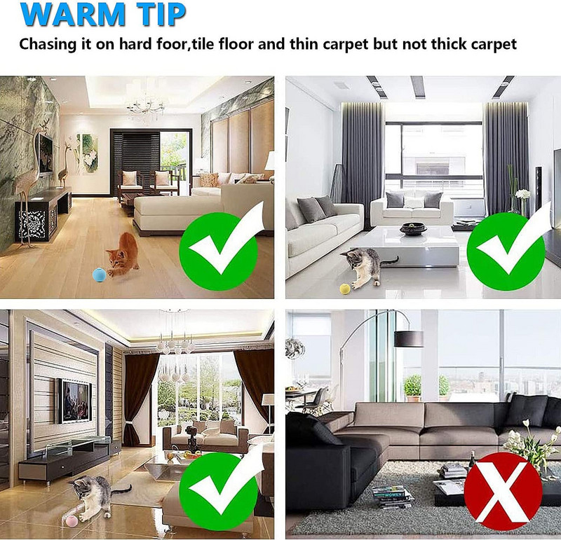 ATUBAN kassimängupall, sh konn, kriket, lind, kolme tüüpi kutsed kassimängupalli jaoks, kassimänguasjad siseruumides, lõbus kassipoegade laulupall