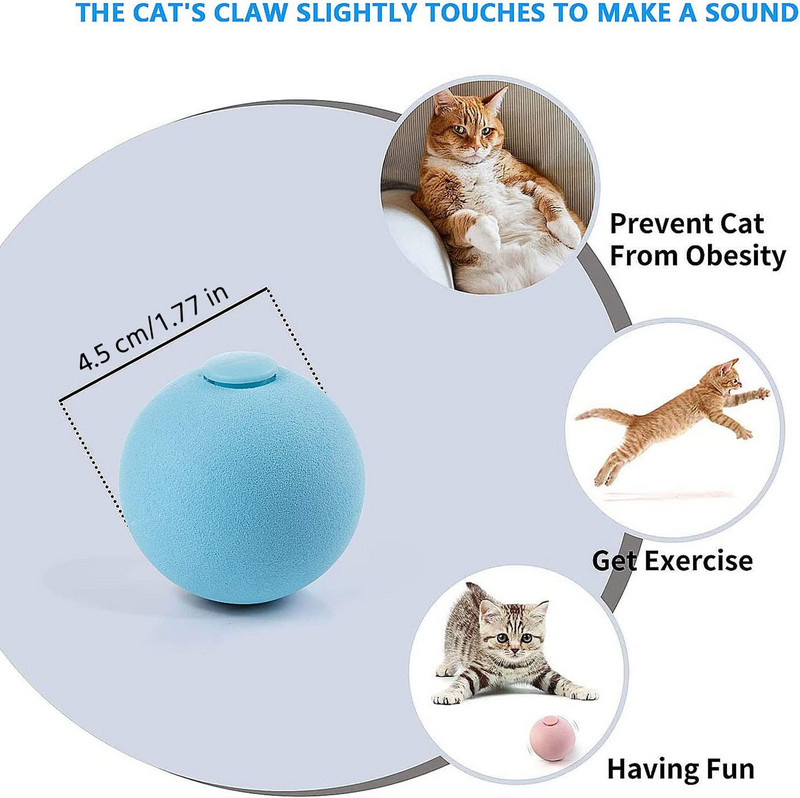 ATUBAN kassimängupall, sh konn, kriket, lind, kolme tüüpi kutsed kassimängupalli jaoks, kassimänguasjad siseruumides, lõbus kassipoegade laulupall