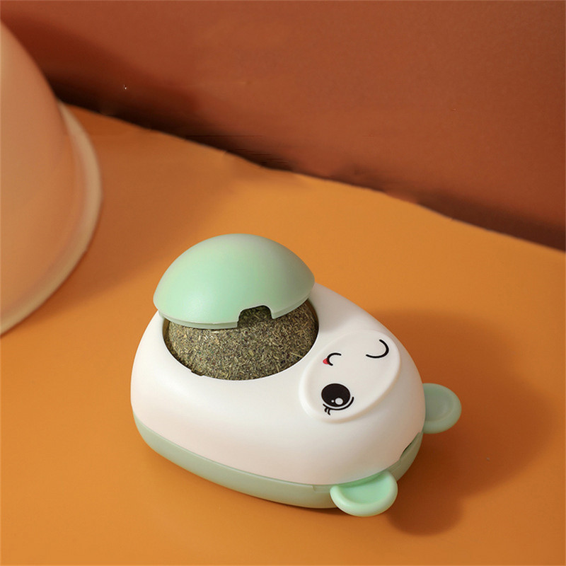 Zidna loptica od mačje metvice Nova čista prirodna mačka Loptice za grickalice Okretna igračka Čišćenje zubi mačića Igračke za igranje Jestive loptice za lizanje