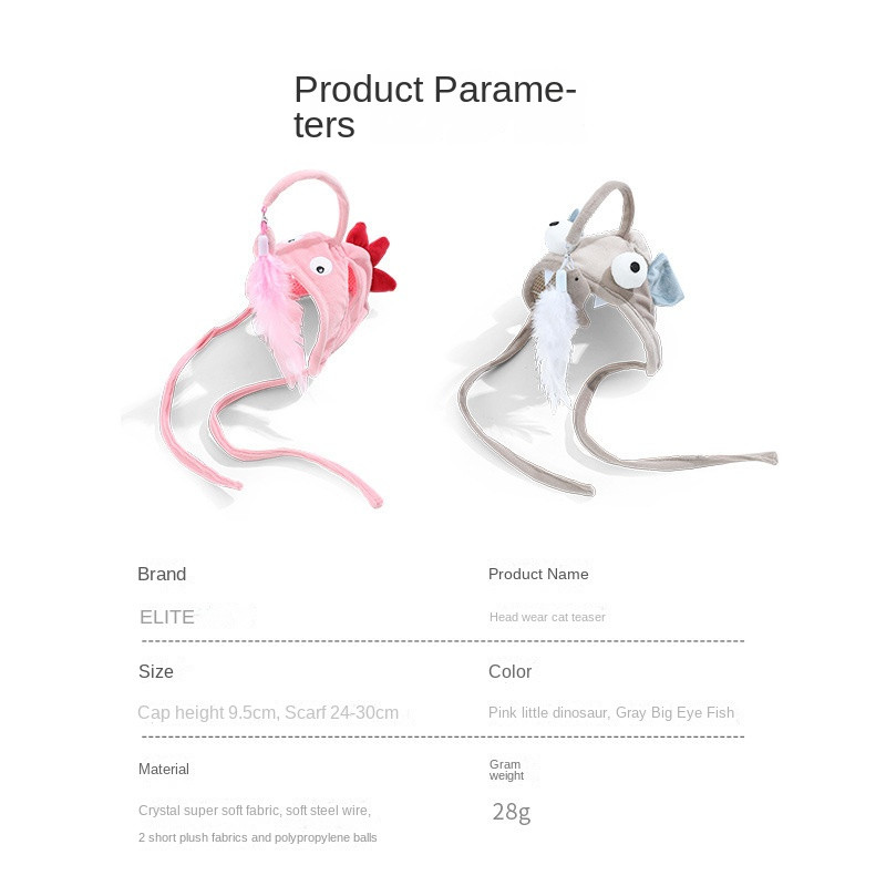 Pero na glavi za golicanje mačke Mačke Igre Igračke Kućni ljubimci Božićni smiješni mali dinosauri Igračke Štapići Interaktivni ljubimac