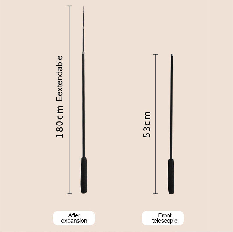 Teleskopski štap za mačke s četiri dijela, 1,8 m, super dugačak štap za pecanje od ugljičnih vlakana, otporan na ogrebotine, igračka za mačke s perjem, pribor za kućne ljubimce