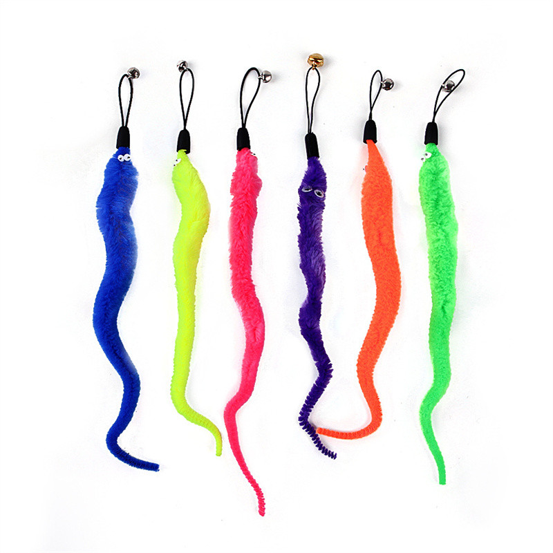 10 tk naljakas kassi mänguasjade komplekt, värviline sulgede tõukekeppide asendus, interaktiivne lemmiklooma sissetõmmatav õngeritv kassipoegade mänguasjad