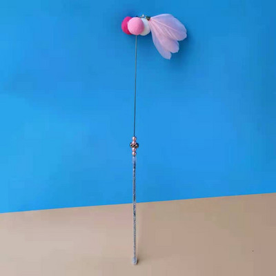 Sule naljakas kassipulk kassimänguasi karusnaha pall sulg haldjas naljakas kassipulk kelluke traat naljakas kassikepp lemmikloomatarbed armas kassimänguasi