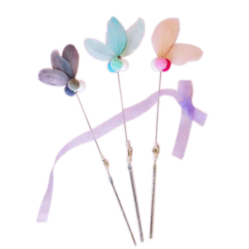 Sule naljakas kassipulk kassimänguasi karusnaha pall sulg haldjas naljakas kassipulk kelluke traat naljakas kassikepp lemmikloomatarbed armas kassimänguasi