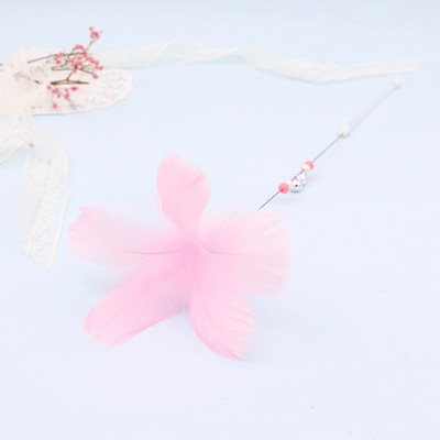 Mačka od perja u boji Guščje pero od mačjeg štapića Zvono za mačku Interaktivna igračka Pero u štapu Poboljšajte vezu Igračka zvono